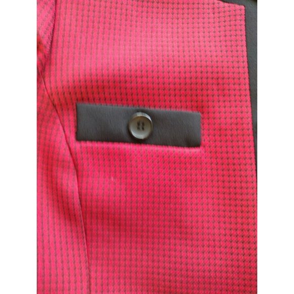 Le Suit Blazer Womens 12 Houndstoothe Button Up Office Professional Holiday - Picture 8 of 16